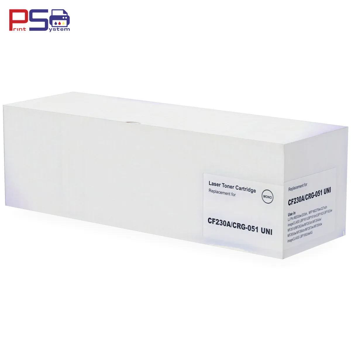Картридж CF230A/Canon-051 Universal с чипом (1,6k), ZCT